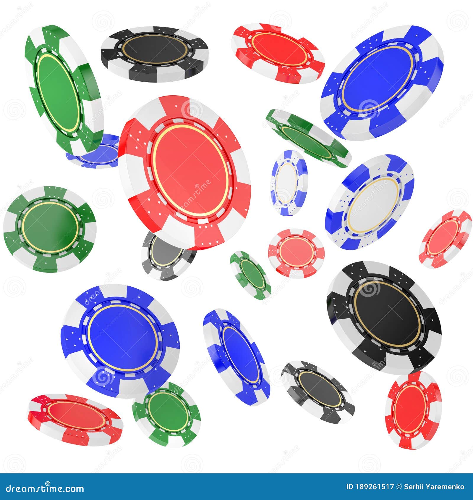 Falling poker chips. stock illustration. Illustration of winner 189261517