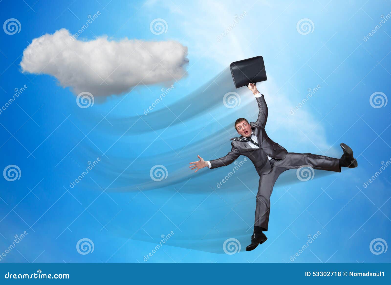 Falling in the sky stock illustration. Illustration of blue - 53302718