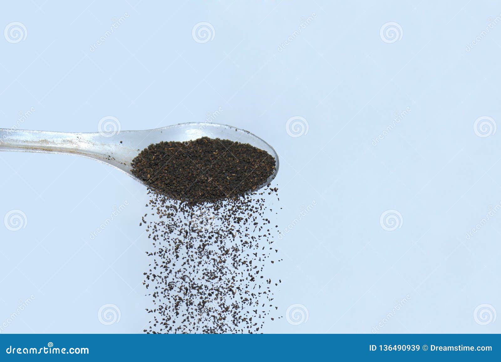 Falling Tea Powder from Spoon Stock Image Image of food, gourmet