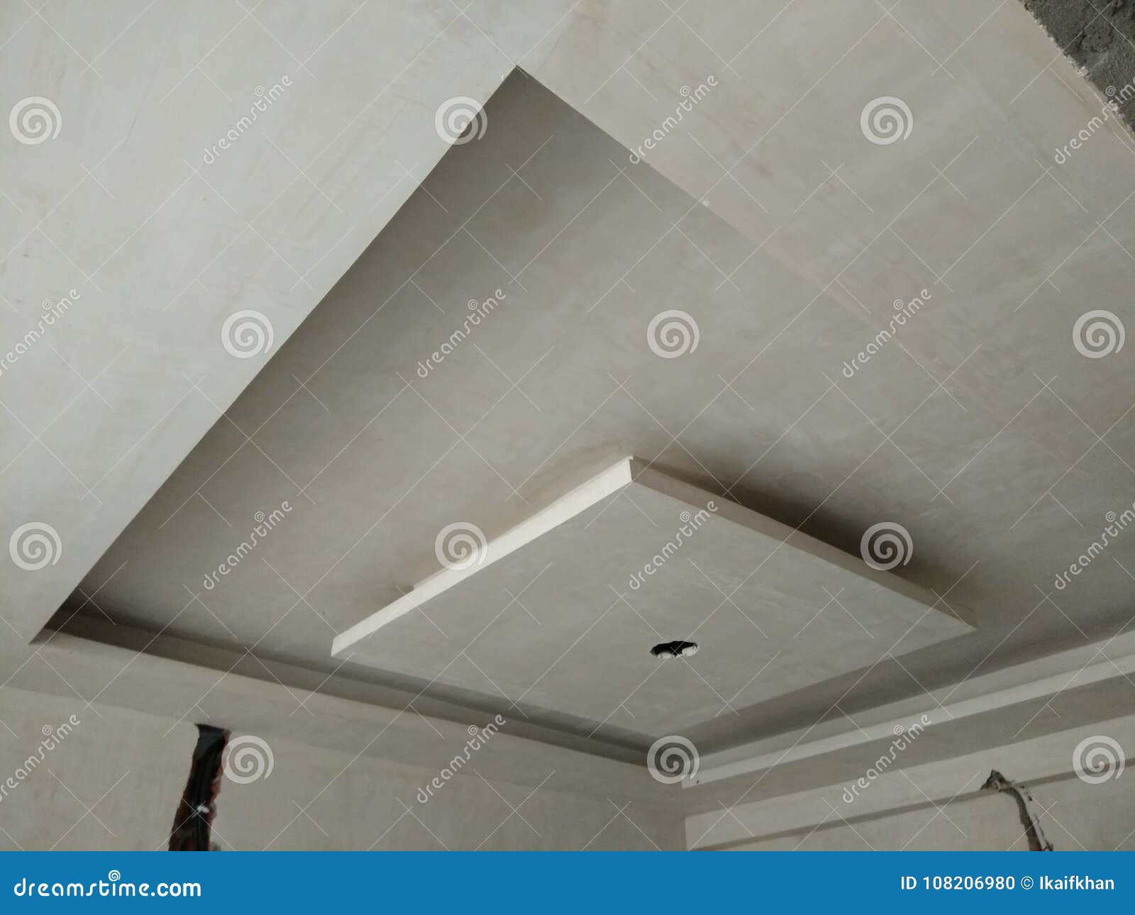 False Ceiling Work For Living Room Stock Photo Image Of Room