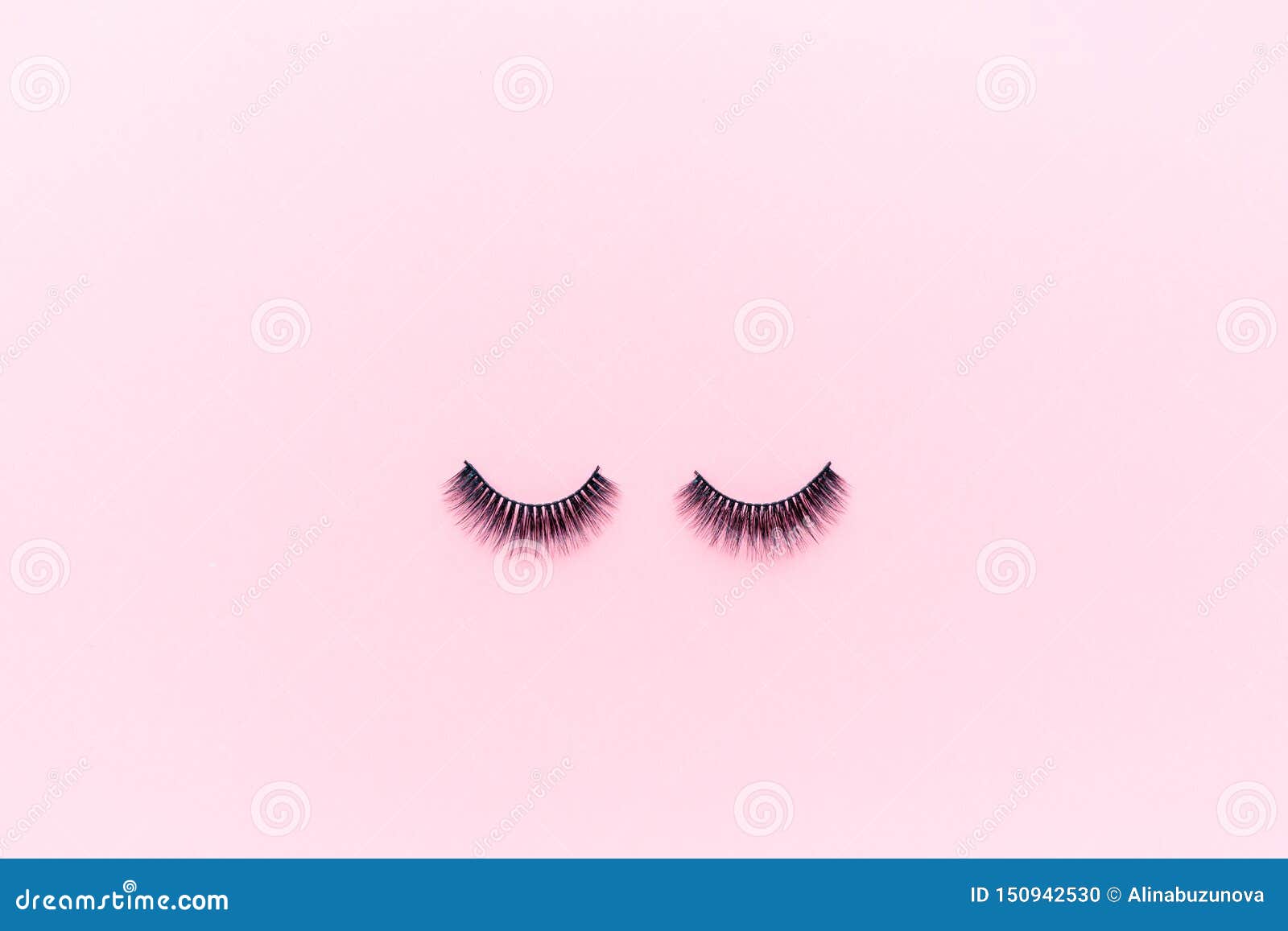 False Eyelashes Lying On Pink Background Beauty And Makeup Concept Flatlay Mockup Overhead Top View Copy Space Stock Photo Image Of False Flat 150942530