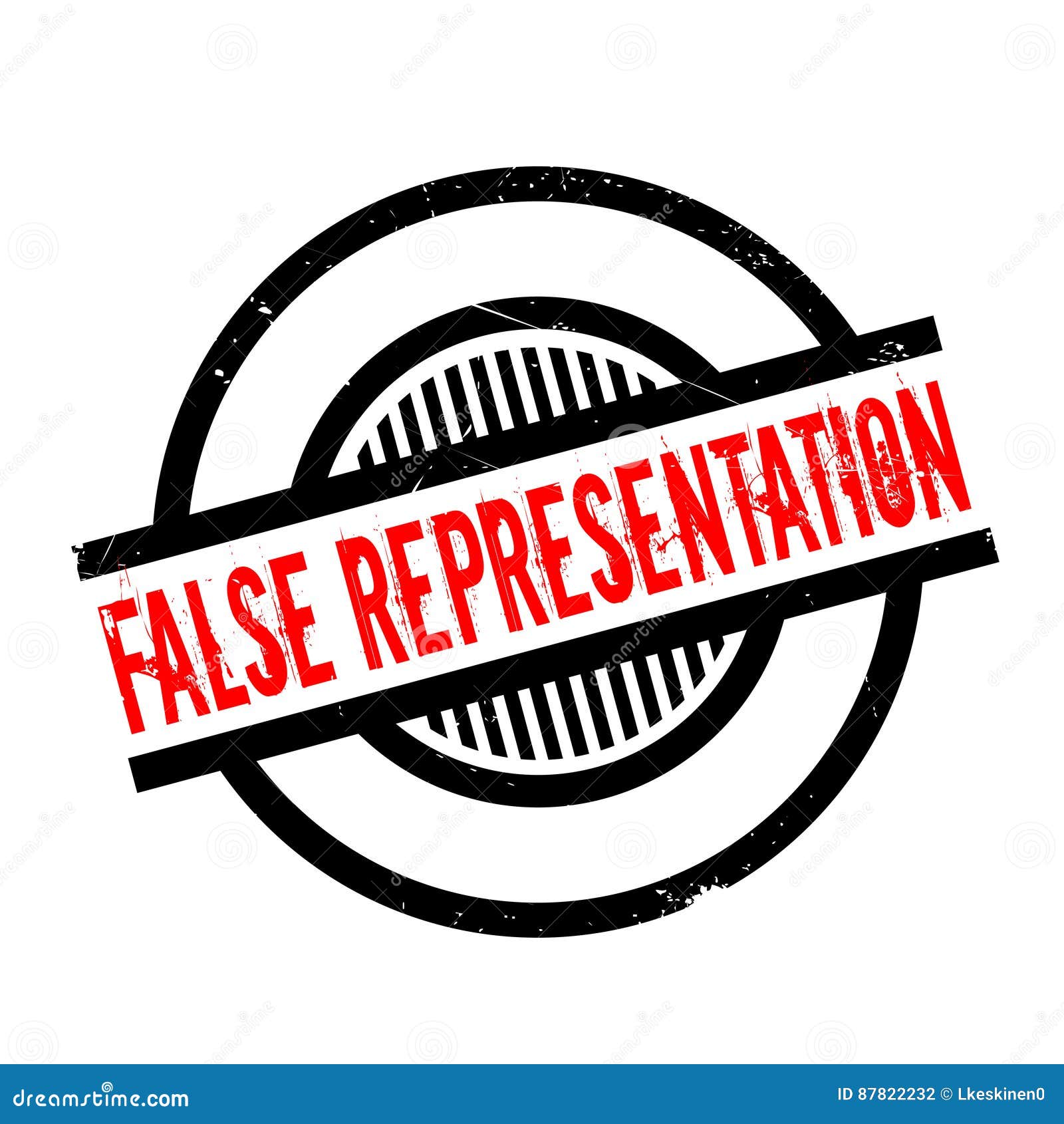 False Representation Rubber Stamp Stock Vector - Illustration of ...