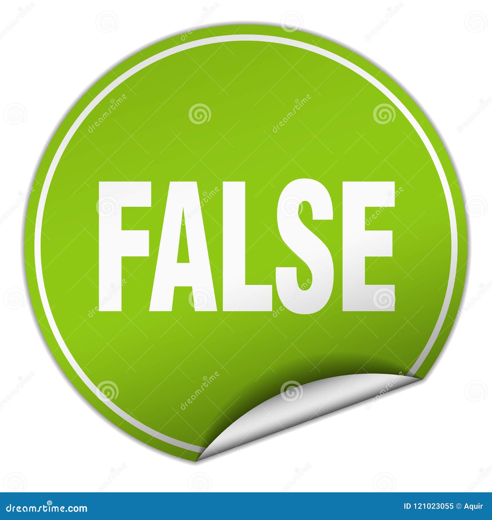 False sticker stock vector. Illustration of isolated 121023055