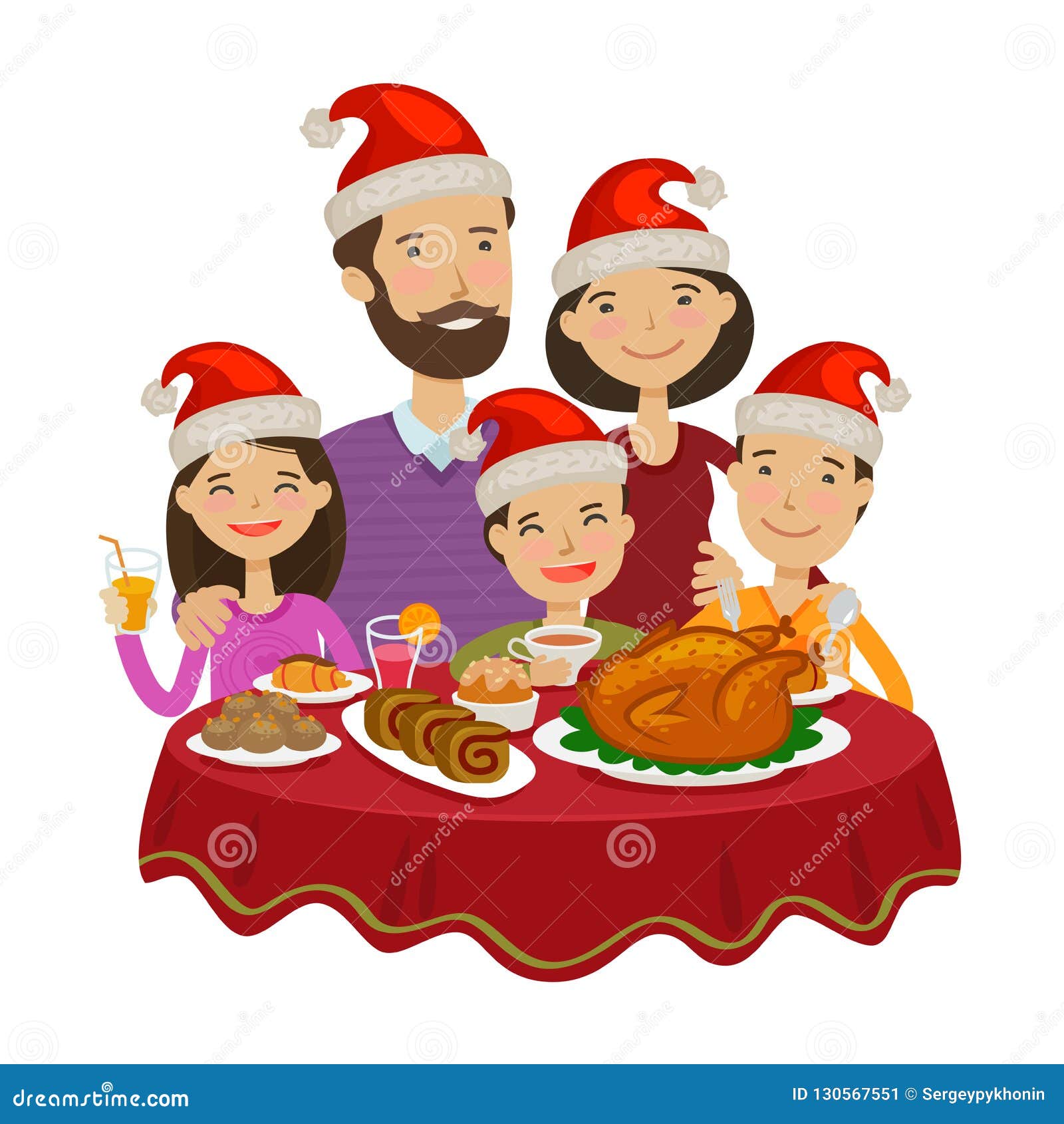 imagem de família feliz comemorando o natal 1249961 Foto de stock no  Vecteezy