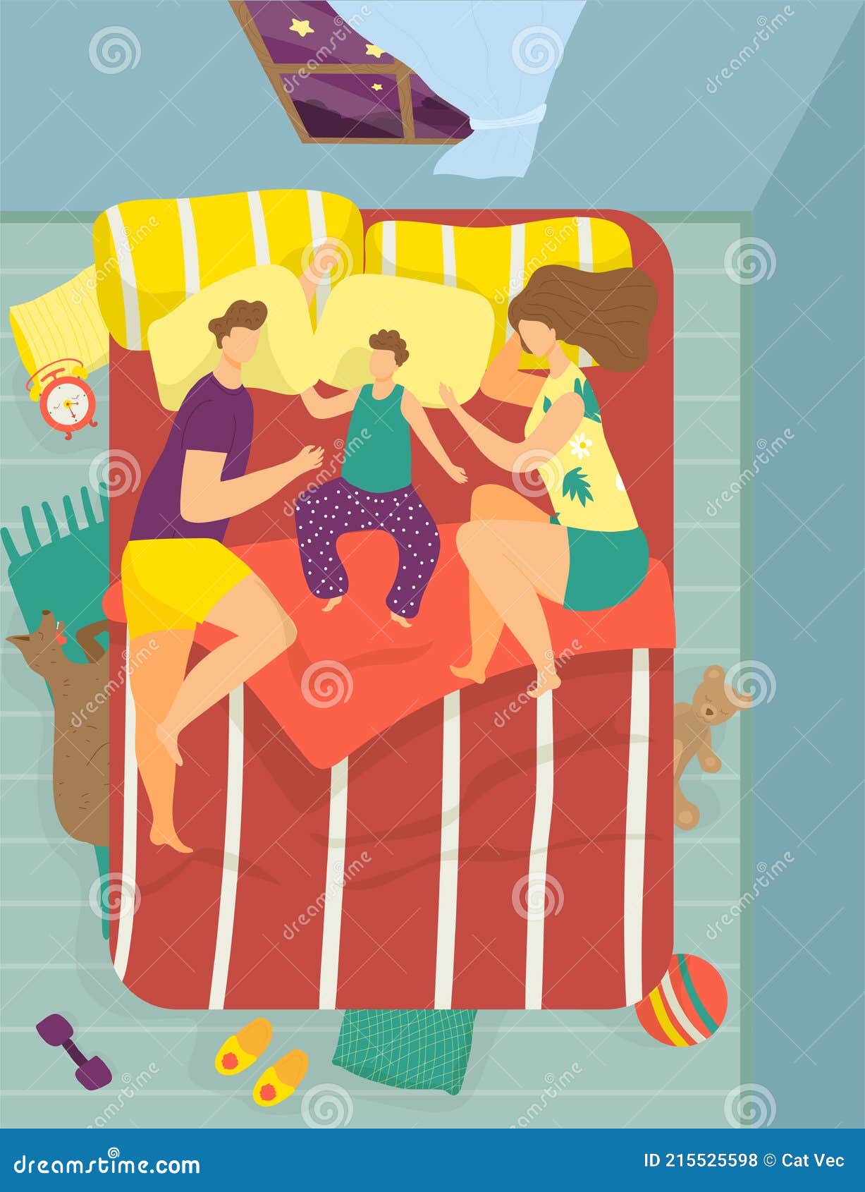 Familia Dormir Juntos Vector Ilustración. Hombre Mujer Personaje Pareja Con Niño Sueño En La Cama Noche De Dibujos Animados En El Ilustración del Vector - Ilustración de muchacha, hembra: 215525598 Familia Dormir Juntos Vector Ilustración. Hombre Mujer Personaje Pareja Con Niño Sueño En La Cama Noche De Dibujos Animados En El Ilustración del Vector - Ilustración de muchacha, hembra: 215525598