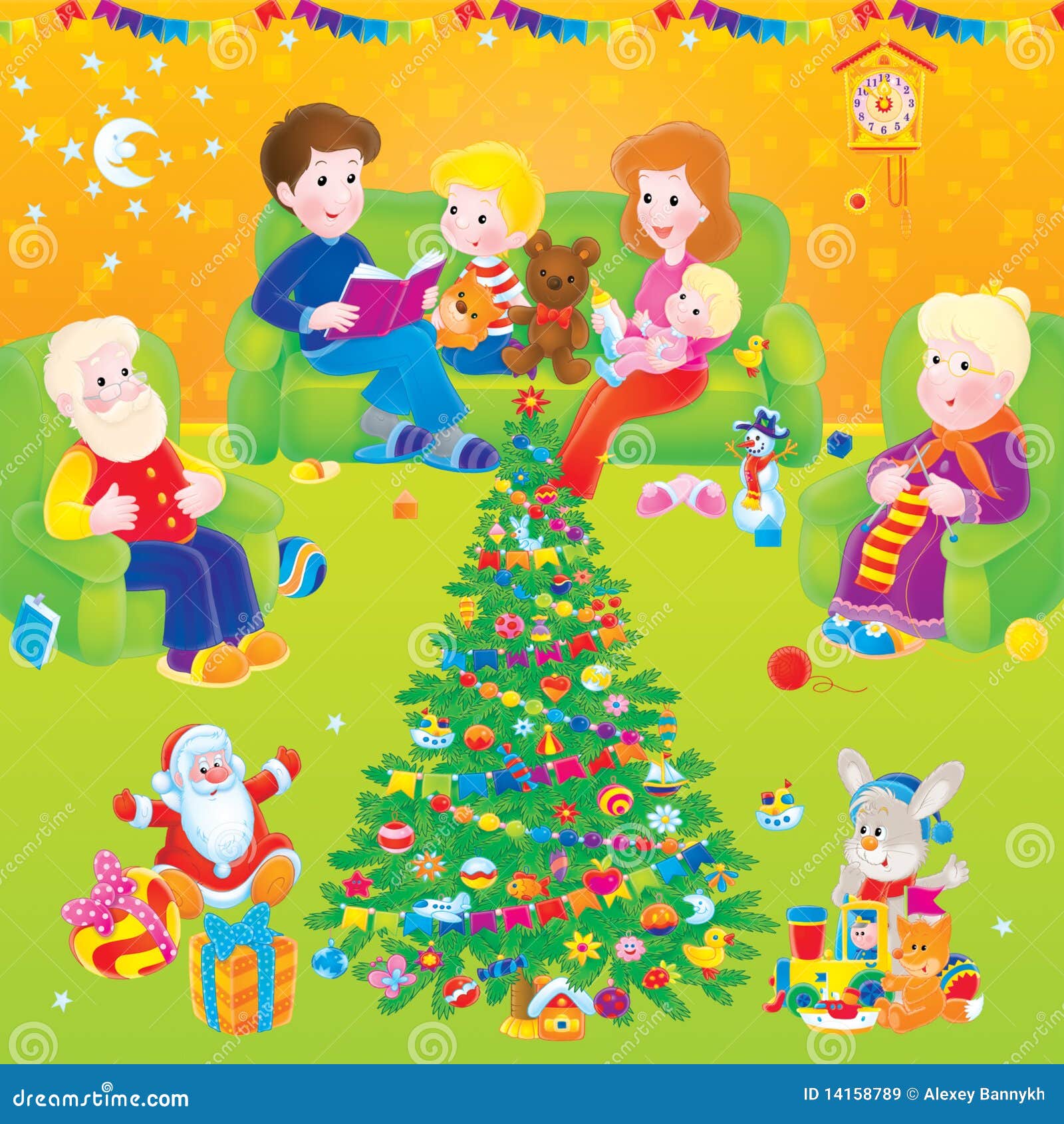 Familia En El País En La Navidad Stock de ilustración - Ilustración de grandeza, papa: 14158789 Familia En El País En La Navidad Stock de ilustración - Ilustración de grandeza, papa: 14158789