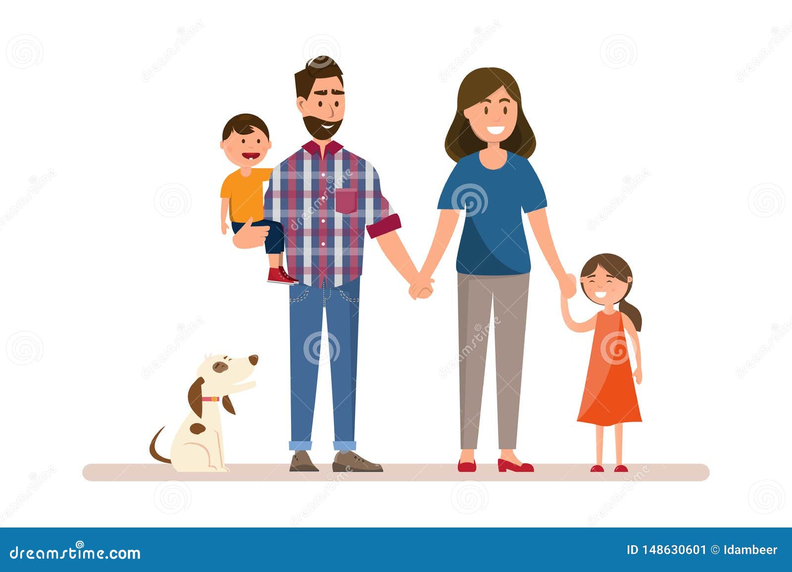 Familia Feliz Padre Madre Beb Hijo E Hija Stock De Ilustracion Ilustracion De Cabrito Adulto Familia Feliz Padre Madre Beb Hijo E Hija Stock De Ilustracion Ilustracion De Cabrito Adulto