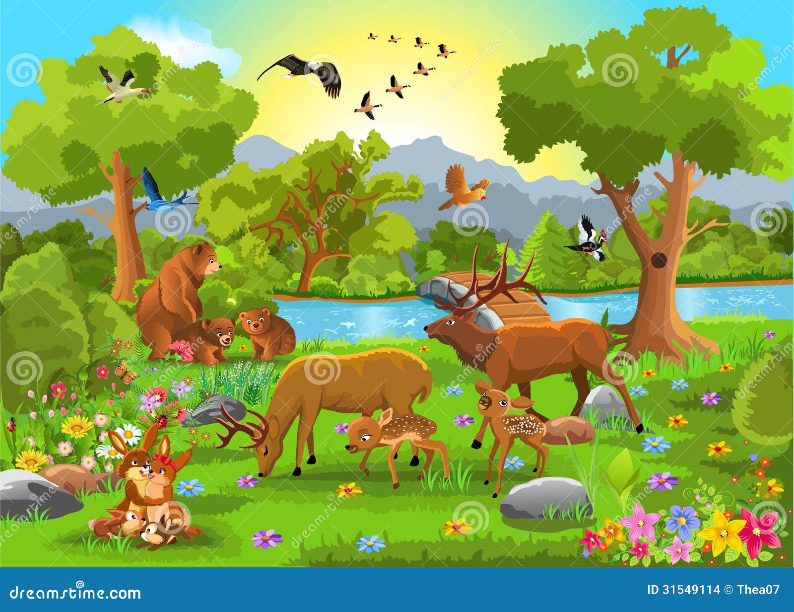 Familias Animales Imagenes de archivo Imagen 31549114