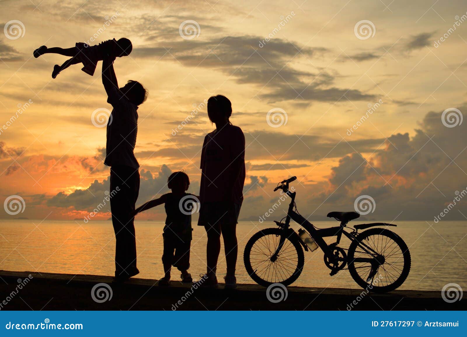 Family stock image. Image of mommy, dark, child, father 27617297