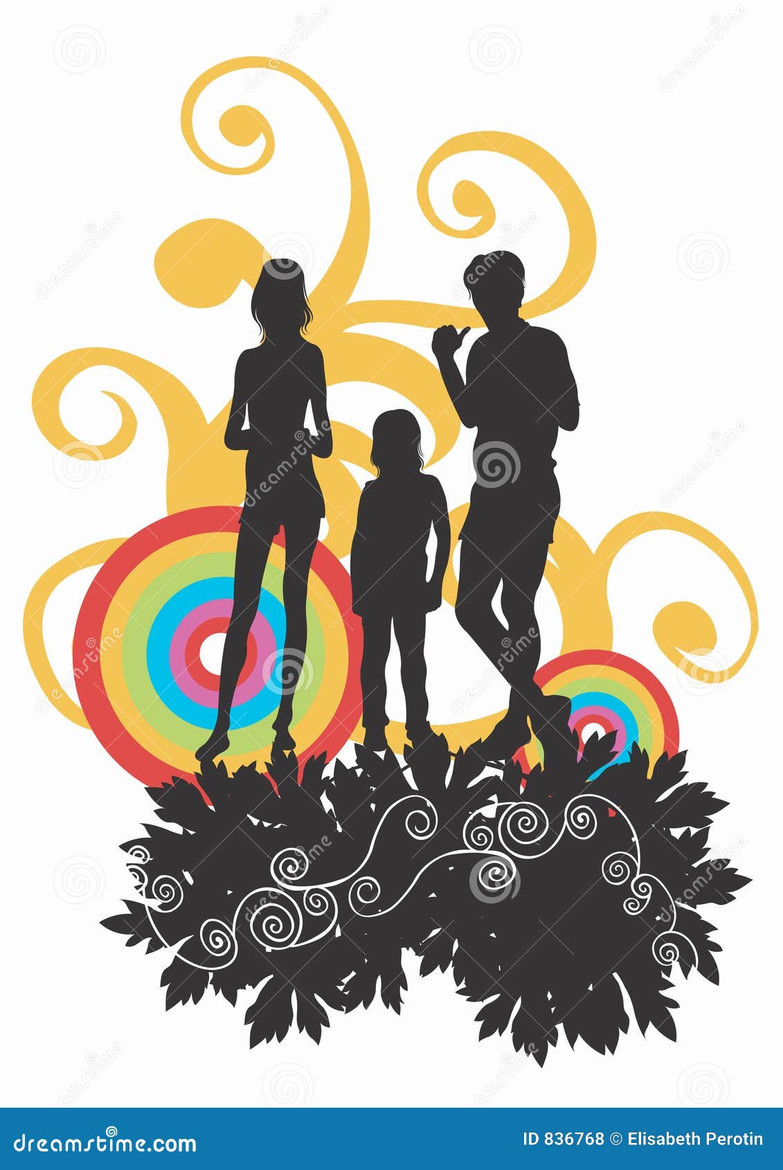 Family stock illustration. Illustration of father, curl - 836768