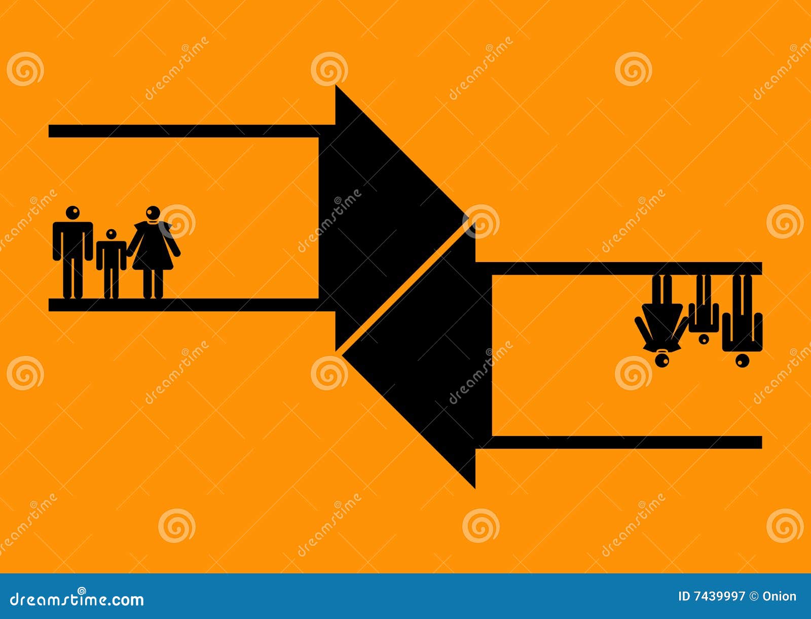 Download Family arrows stock illustration. Illustration of ...