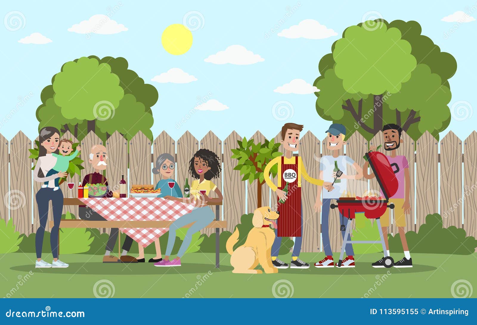 clipart family party