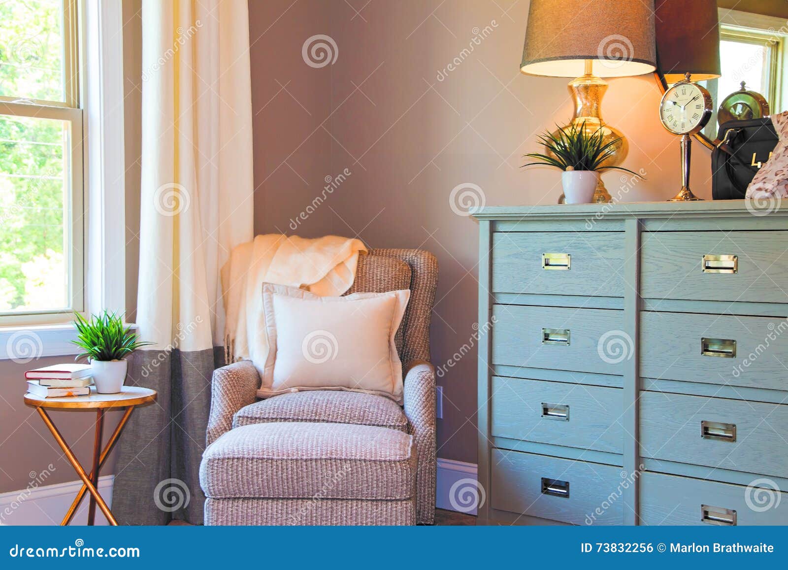 Family Bedroom Sitting Area Stock Photo Image Of Side