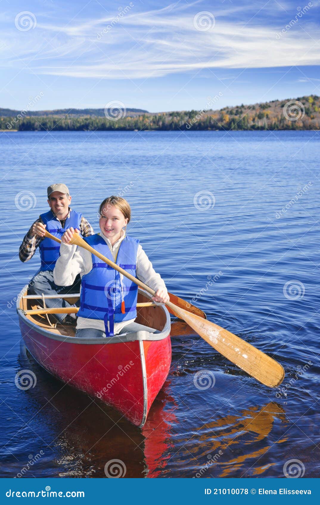 Family canoe trip stock photo. Image of aluminum, fall 21010078
