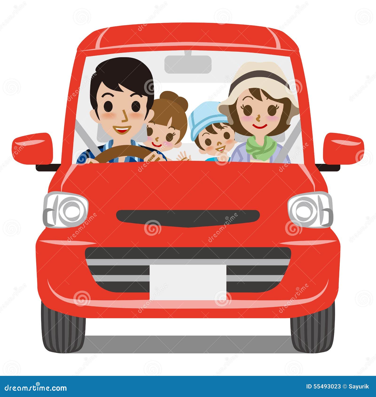 clipart family in car - photo #48