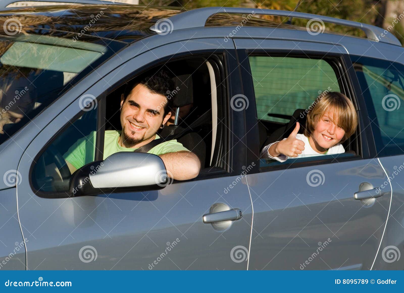 Family car hire or rental stock image. Image of happiness 8095789