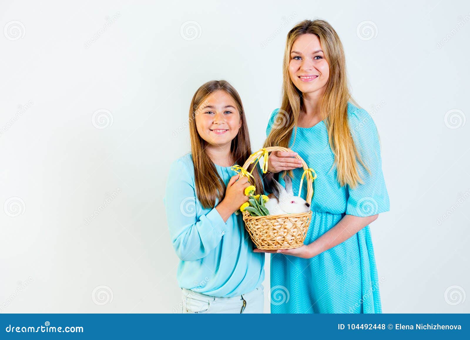Family celebrating easter stock photo. Image of easter 104492448
