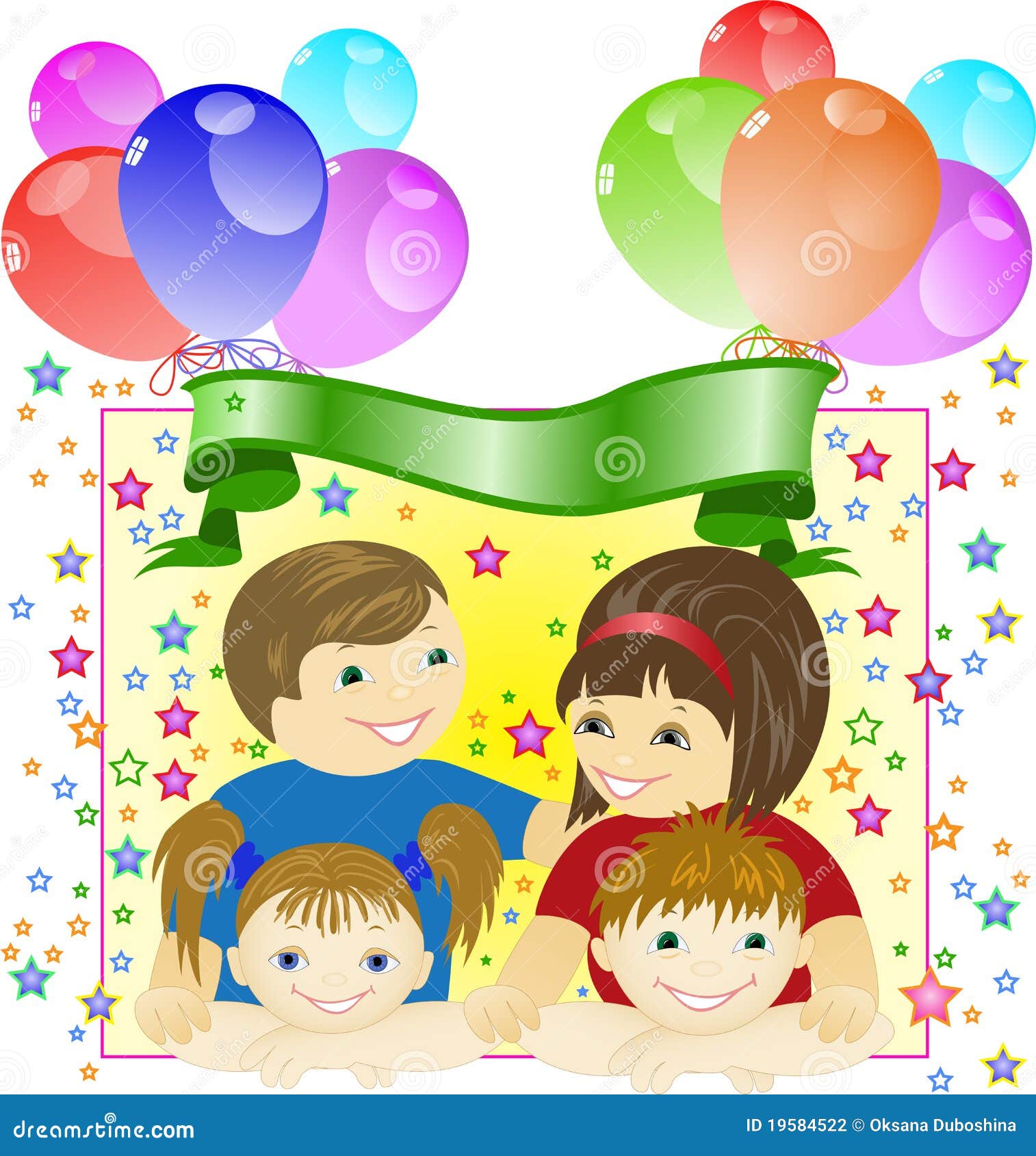 Download Family celebration stock vector. Illustration of blank - 19584522
