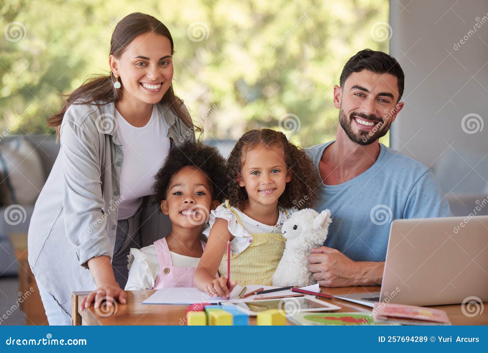 Family Children And Education With Kids Learning At Home With Their family-children-and-education-with-kids-learning-at-home-with-their