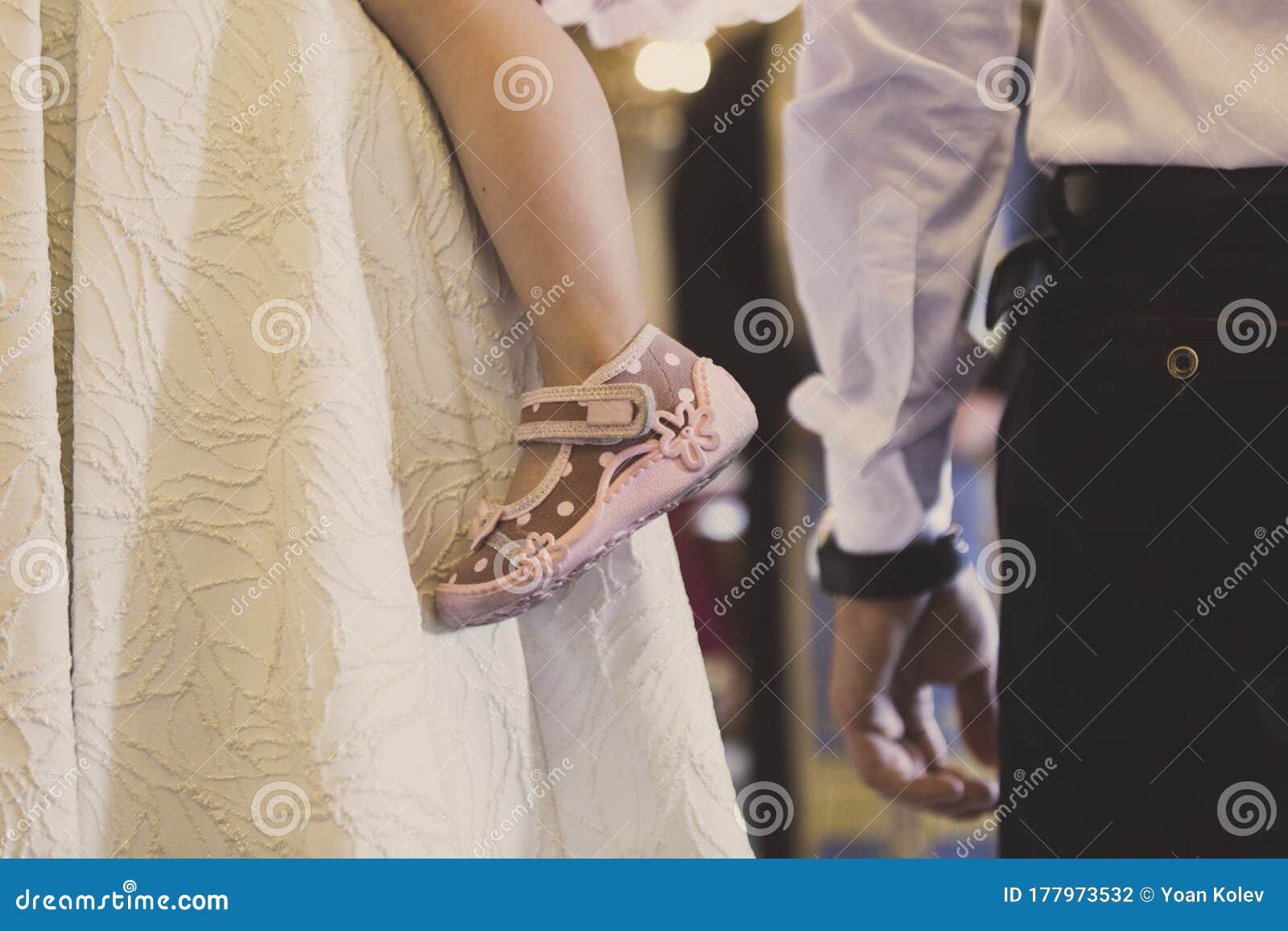 Family in a Church - Woman, Men and a Child Stock Photo - Image of ...