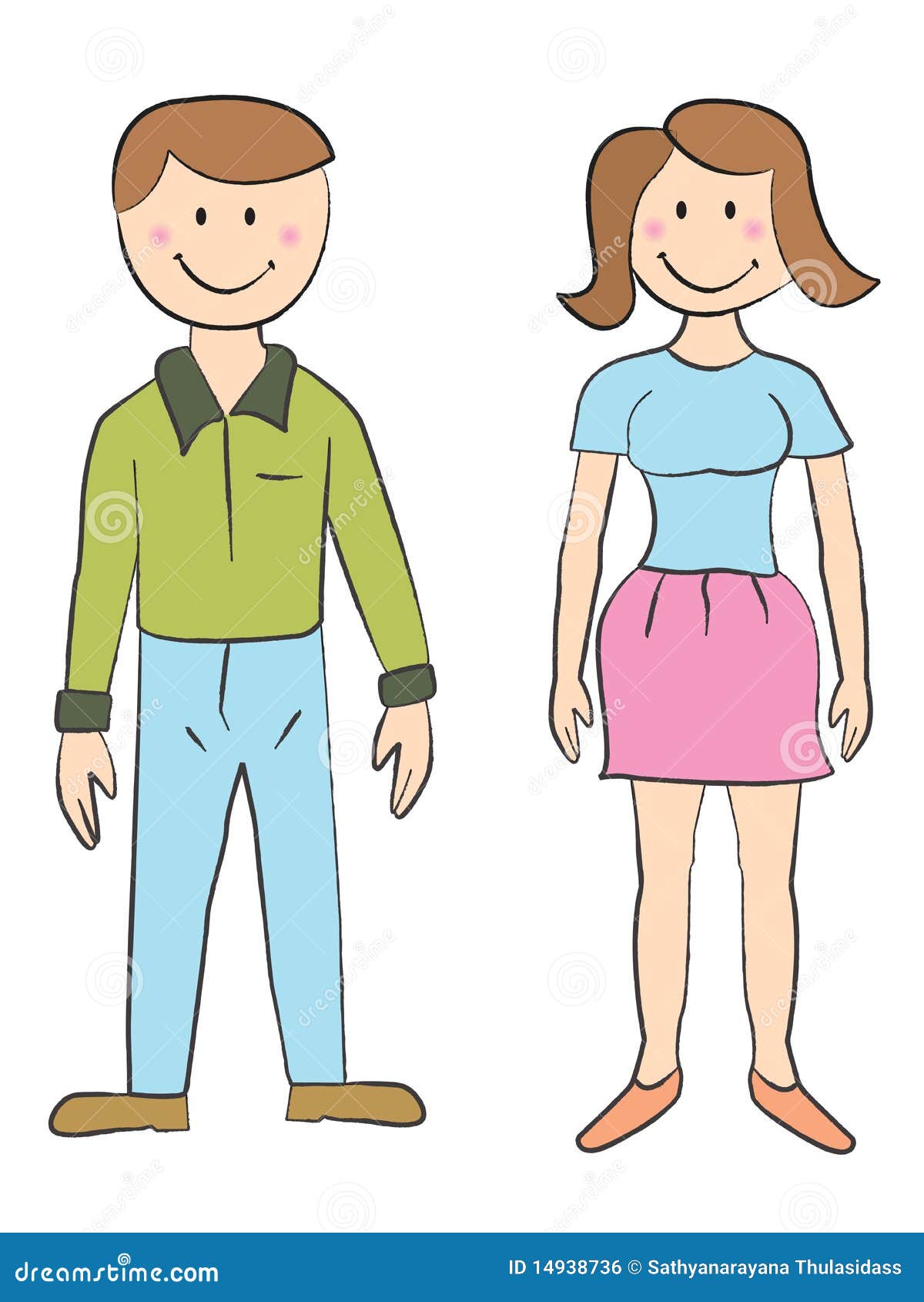 Family - couple stock vector. Illustration of daughter - 14938736