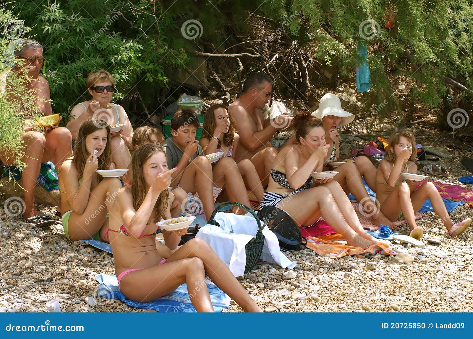 Familie nudist