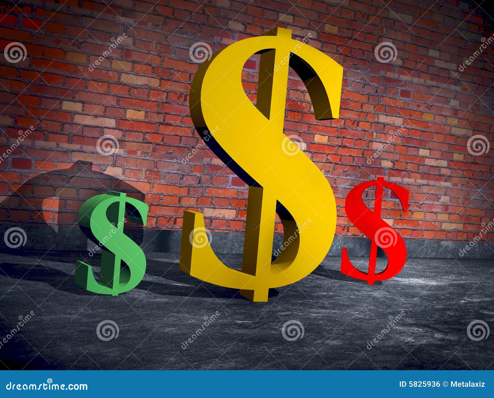 A family of Dollar Logos stock illustration. Illustration ...