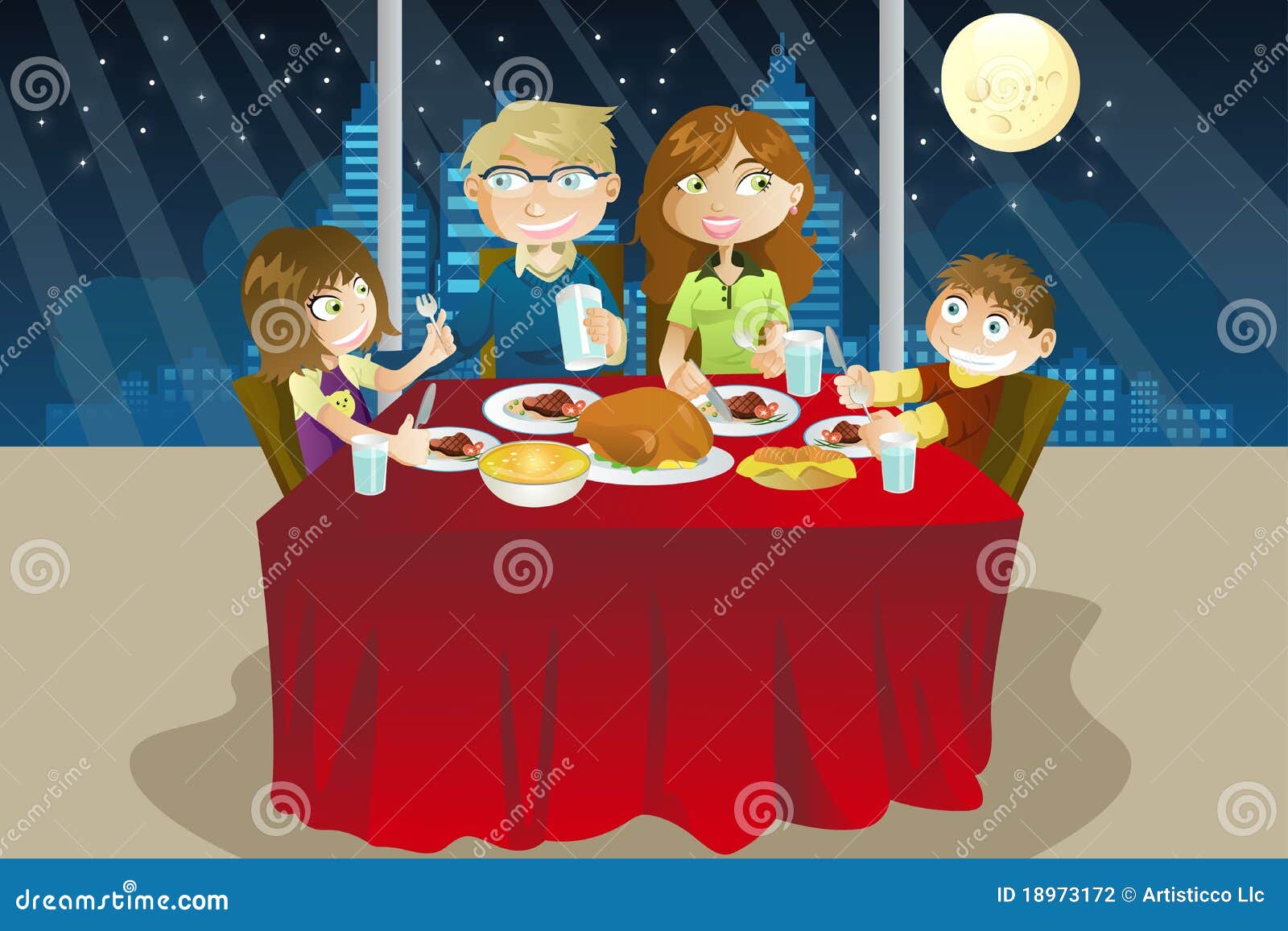Drawing Family Eating Dinner Stock Illustrations – 280 Drawing Family  Eating Dinner Stock Illustrations, Vectors & Clipart - Dreamstime