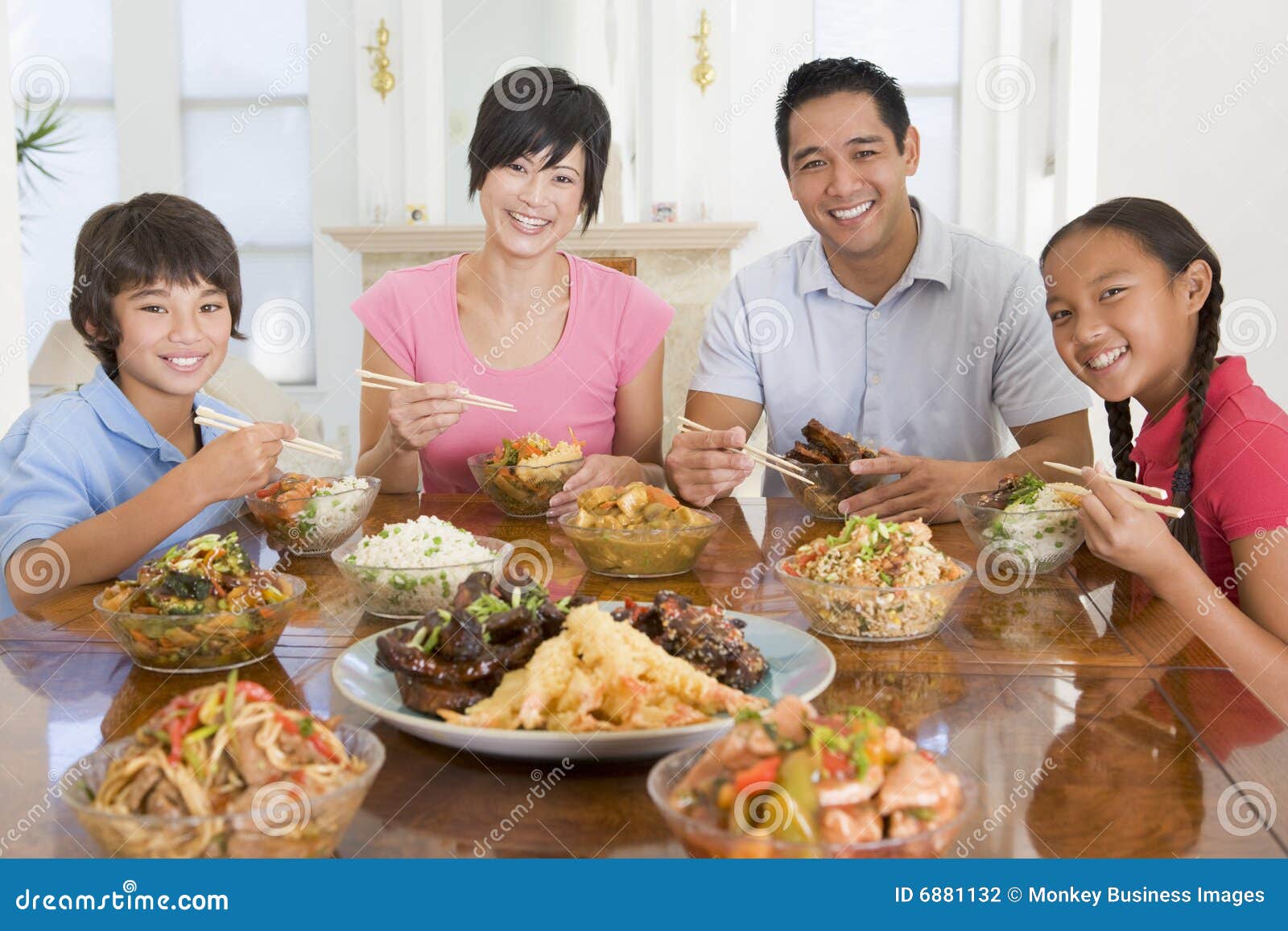 Family Enjoying Meal, Mealtime Together Stock Photo - Image of healthy