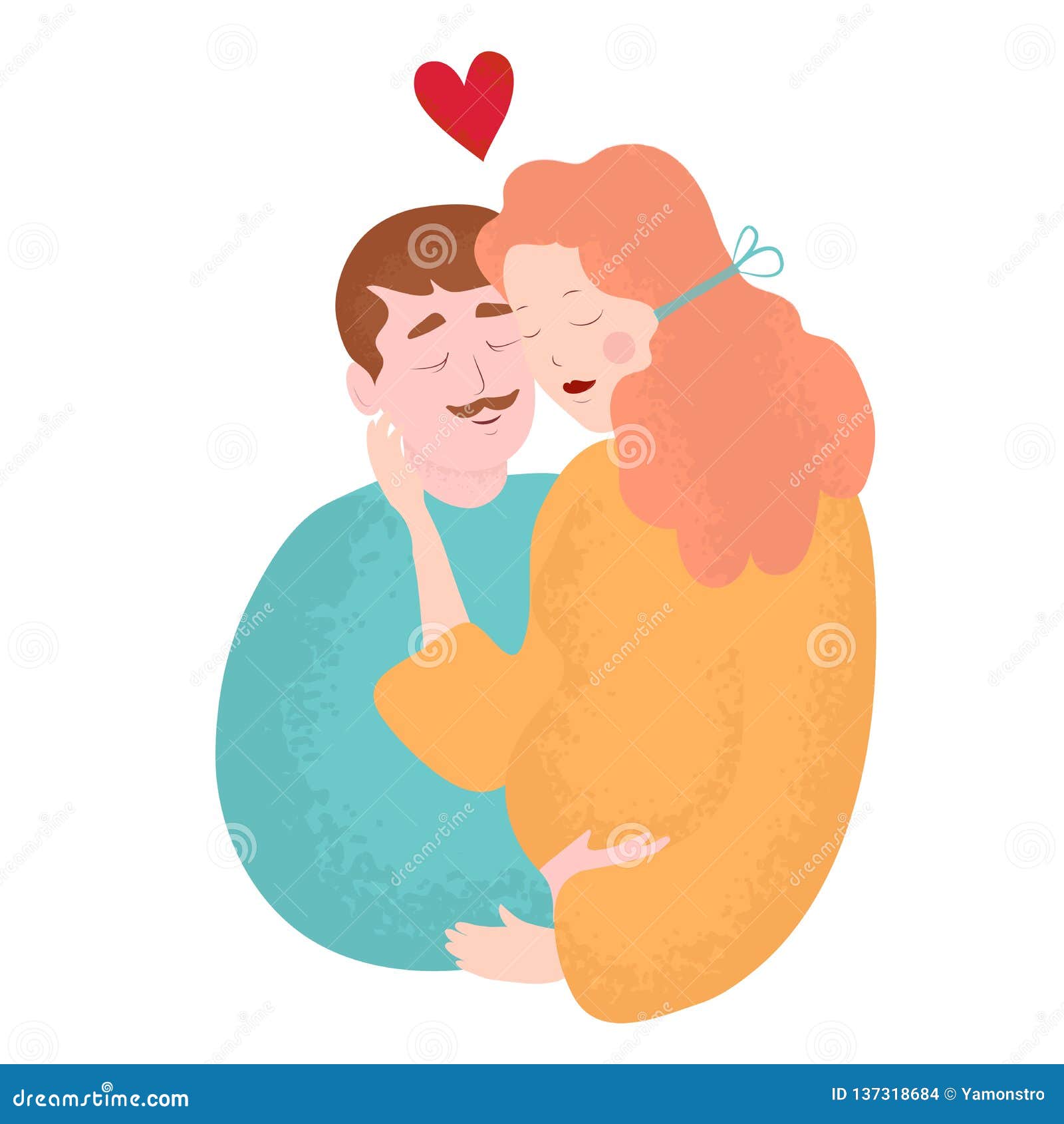 Download Family Expecting First Baby Vector Illustration Stock ...