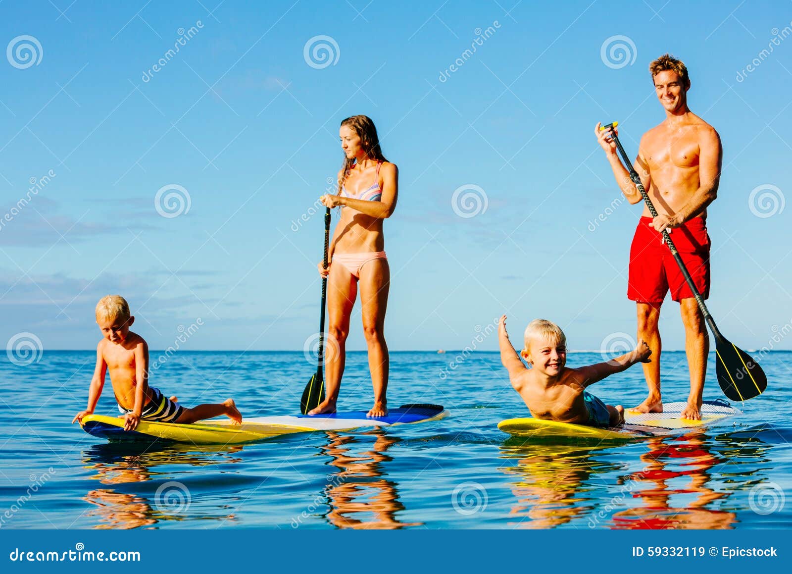 family fun, stand up paddling