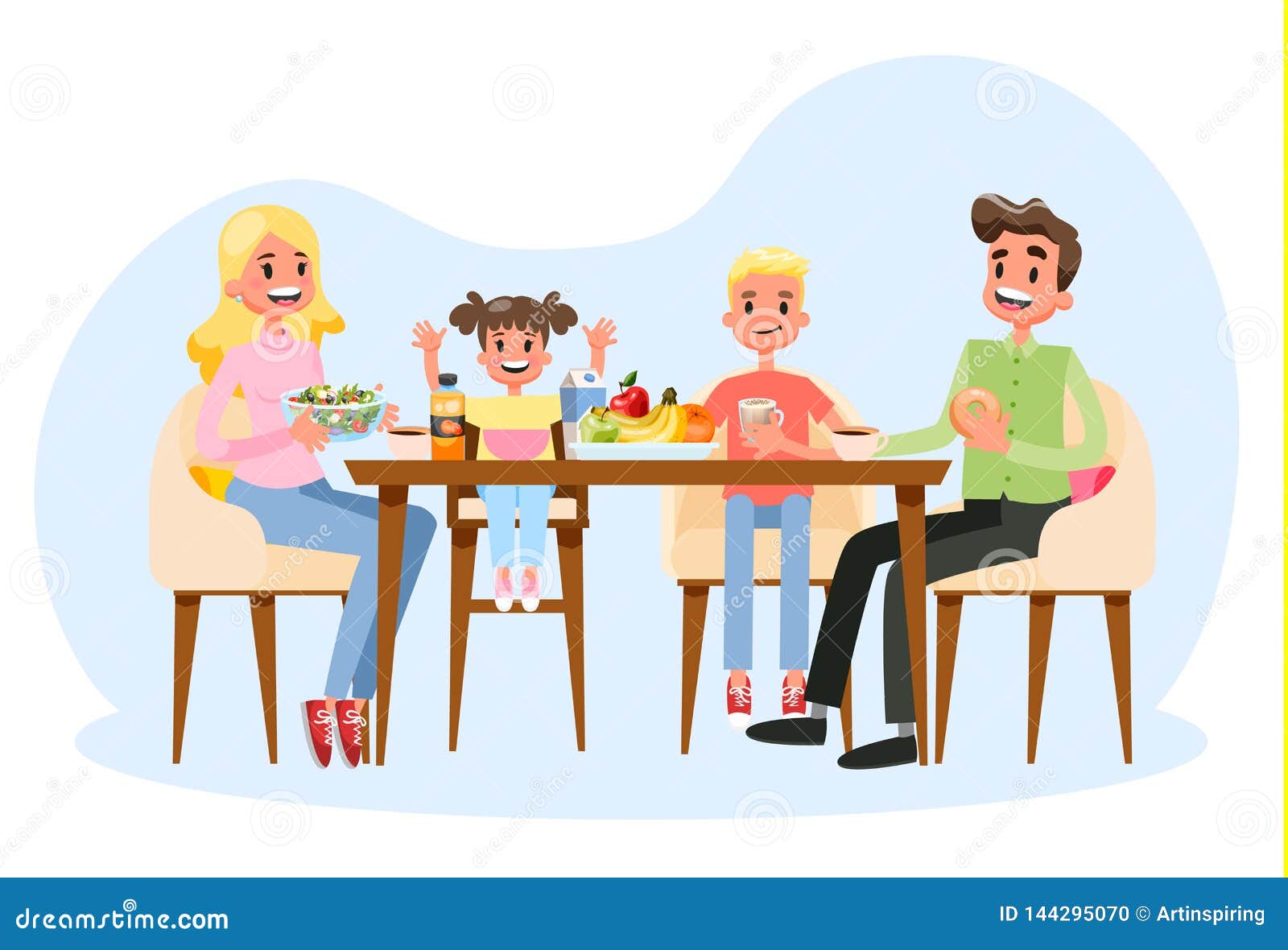 father son kitchen band clipart