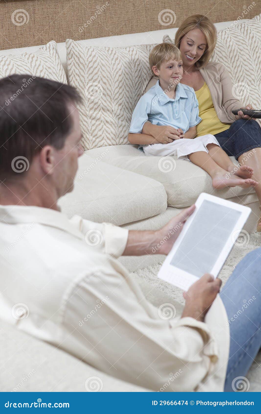 Family Having Leisure Time at Home Stock Photo Image of childhood