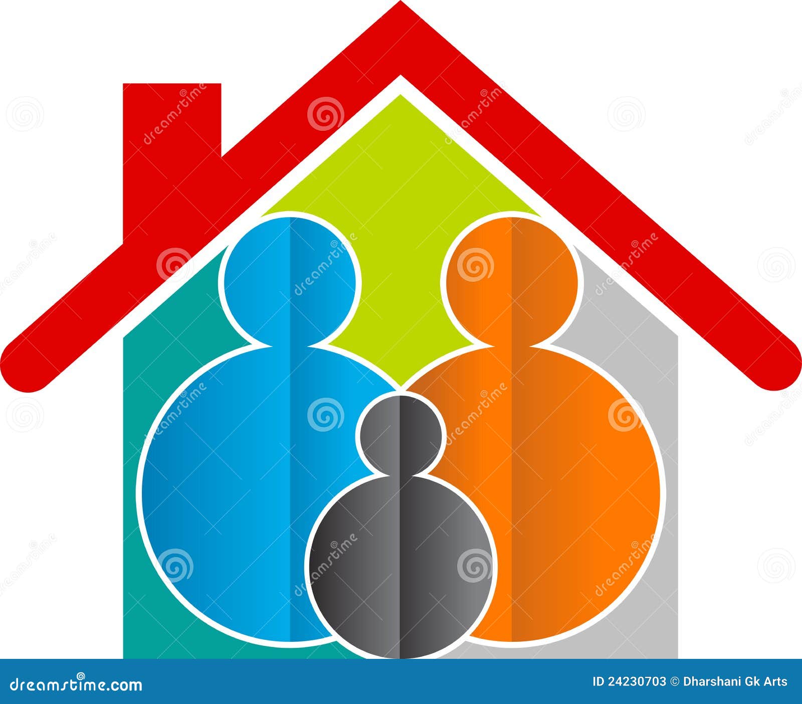 Family home logo stock vector. Illustration of illustration - 24230703