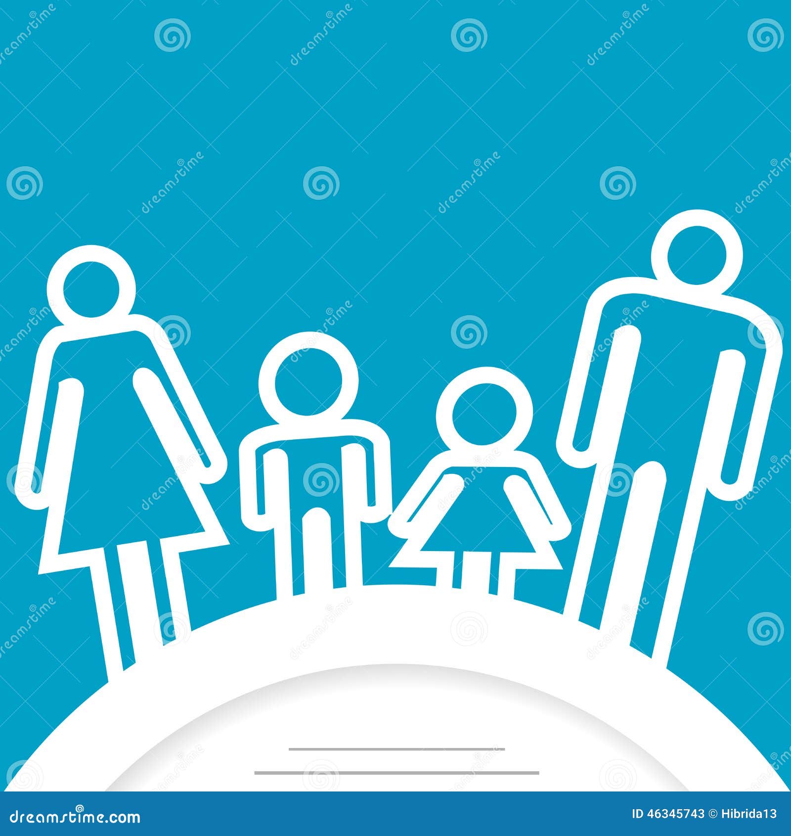  Family  Icon  With Place For Text  Stock Vector 
