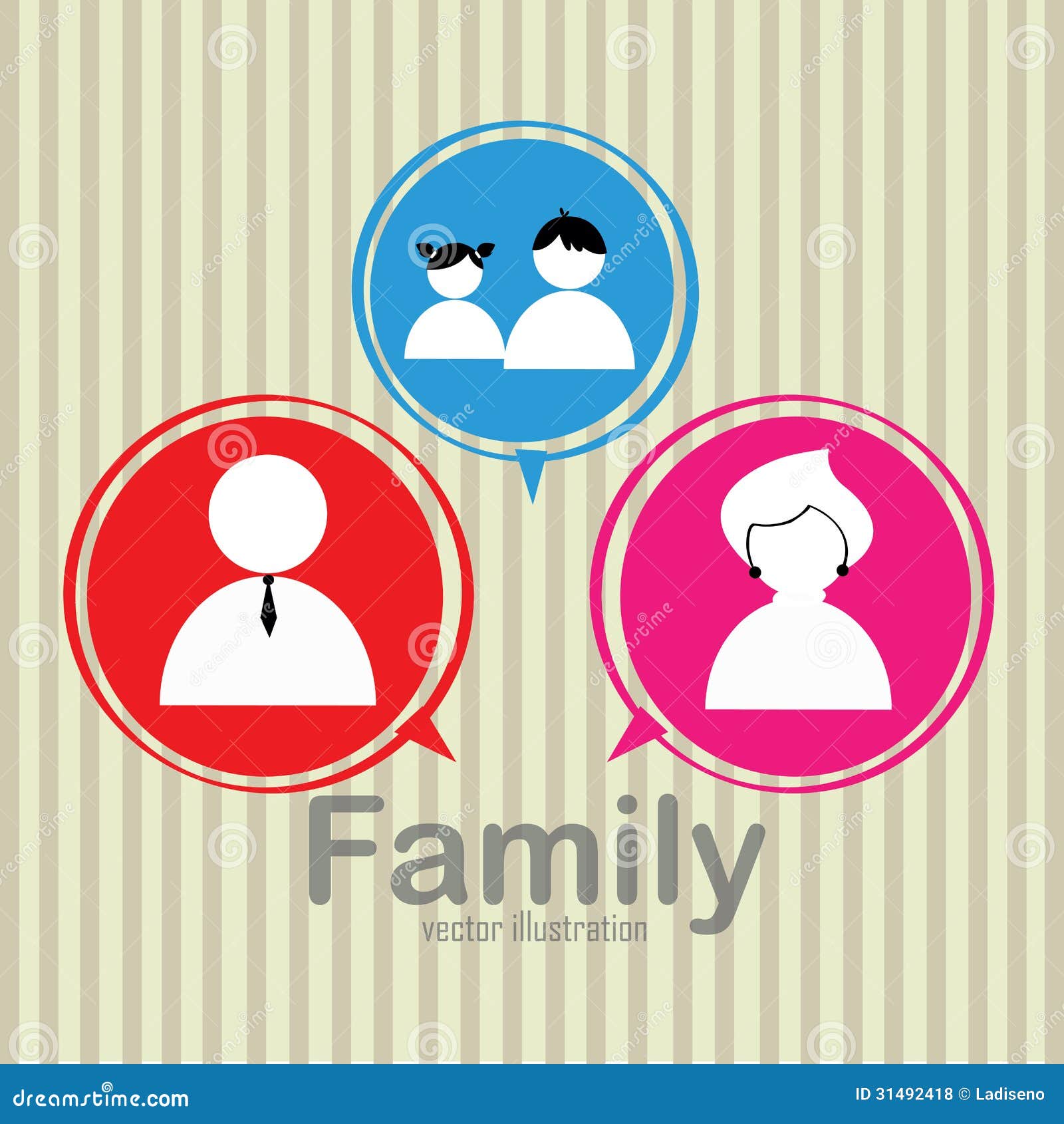  Family  icons  stock vector Illustration of gray kids 