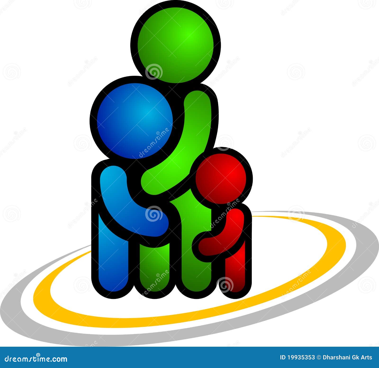 Download Family logo stock vector. Illustration of childhood, green ...