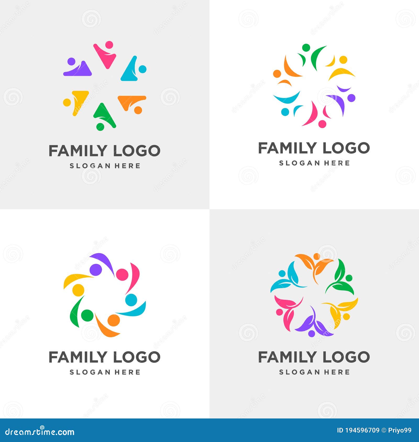 Family Logo Collection, Community, Social, Business, Finance, Human ...