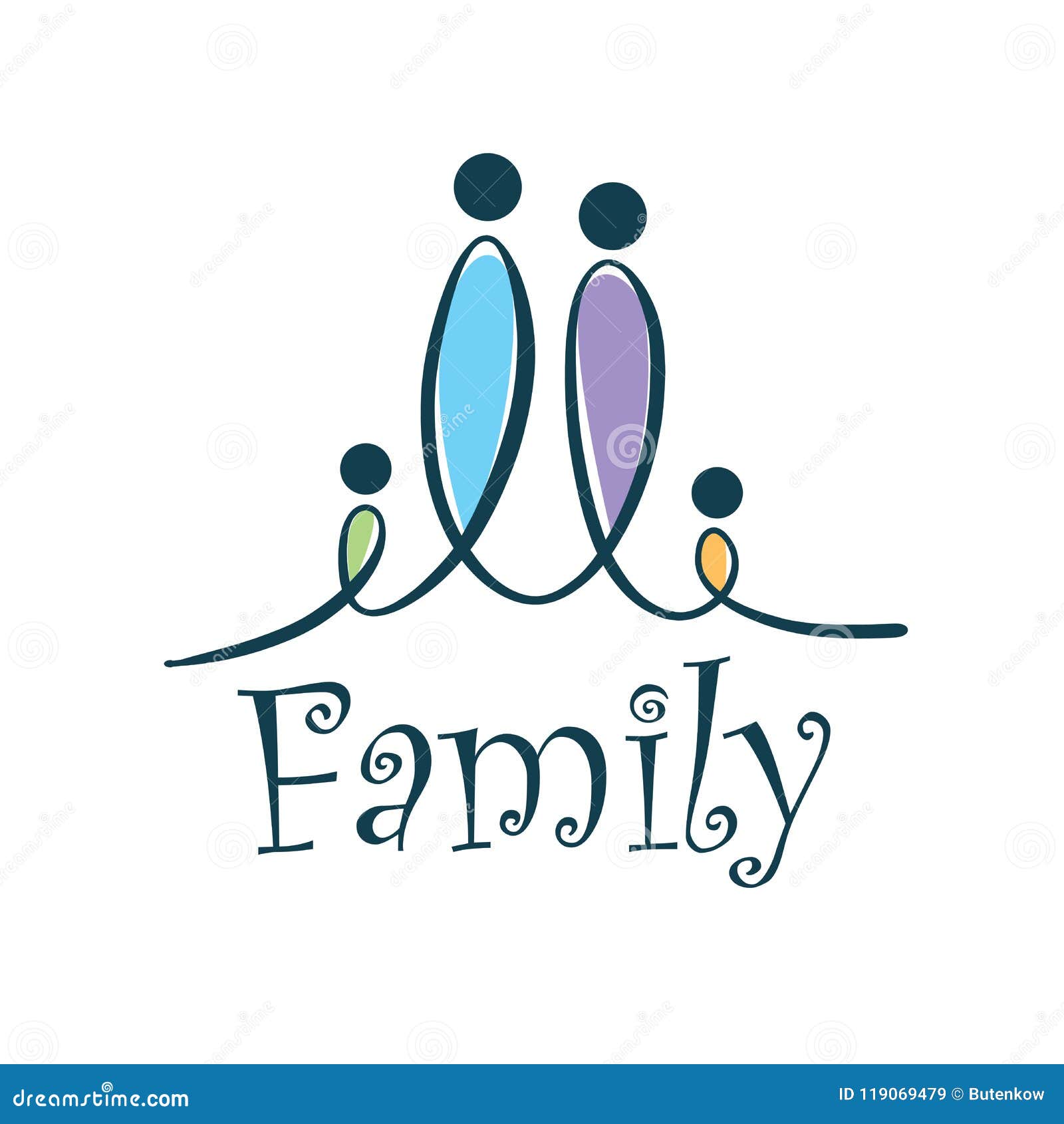 Vector family logo stock vector. Illustration of icon - 119069479 Vector family logo stock vector. Illustration of icon - 119069479