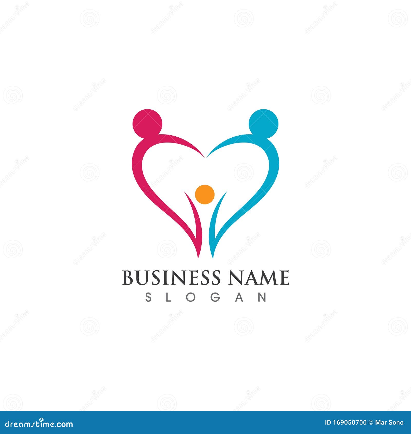 Family Love Care Logo Vector Icon Illustration Design Template Stock ...