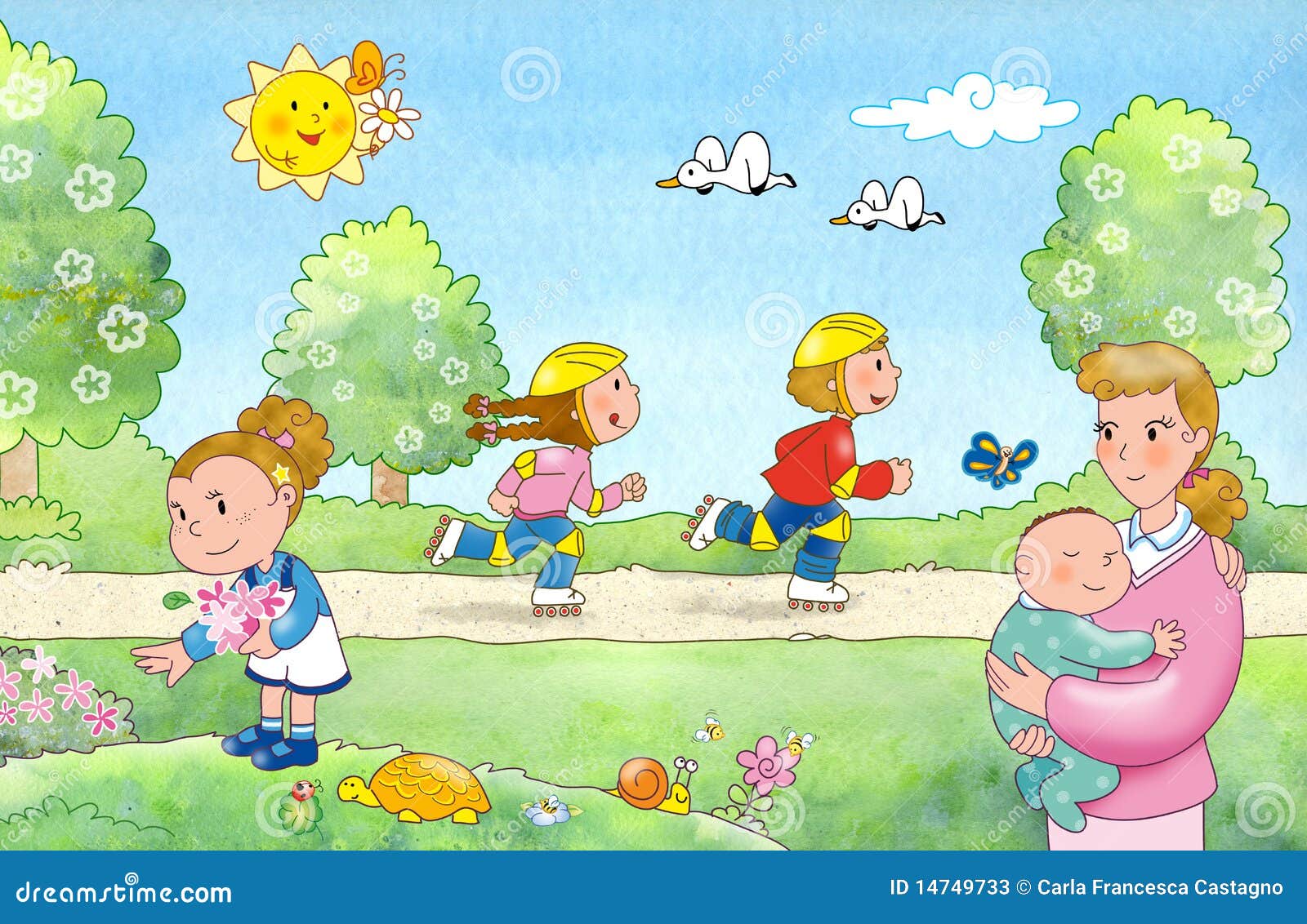 Family Park Stock Illustrations 25 422 Family Park Stock Illustrations Vectors Clipart Dreamstime