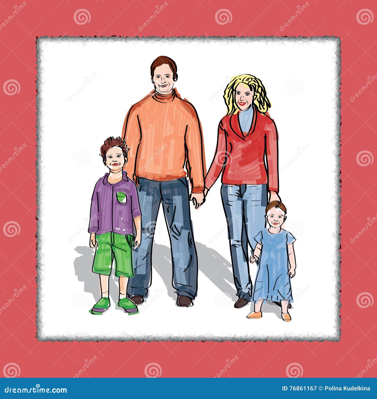 Brother Sister Sketch Vector Images over 870