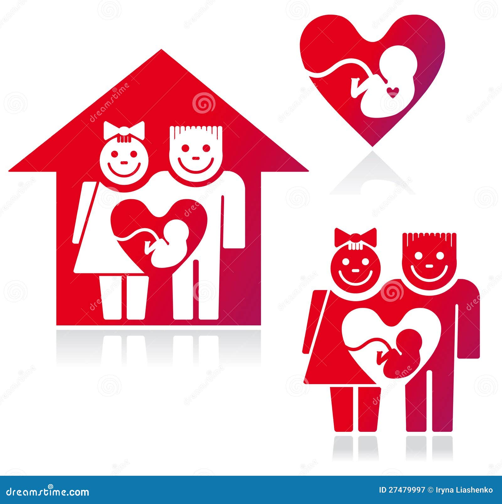 Family planning. stock vector. Illustration of mother