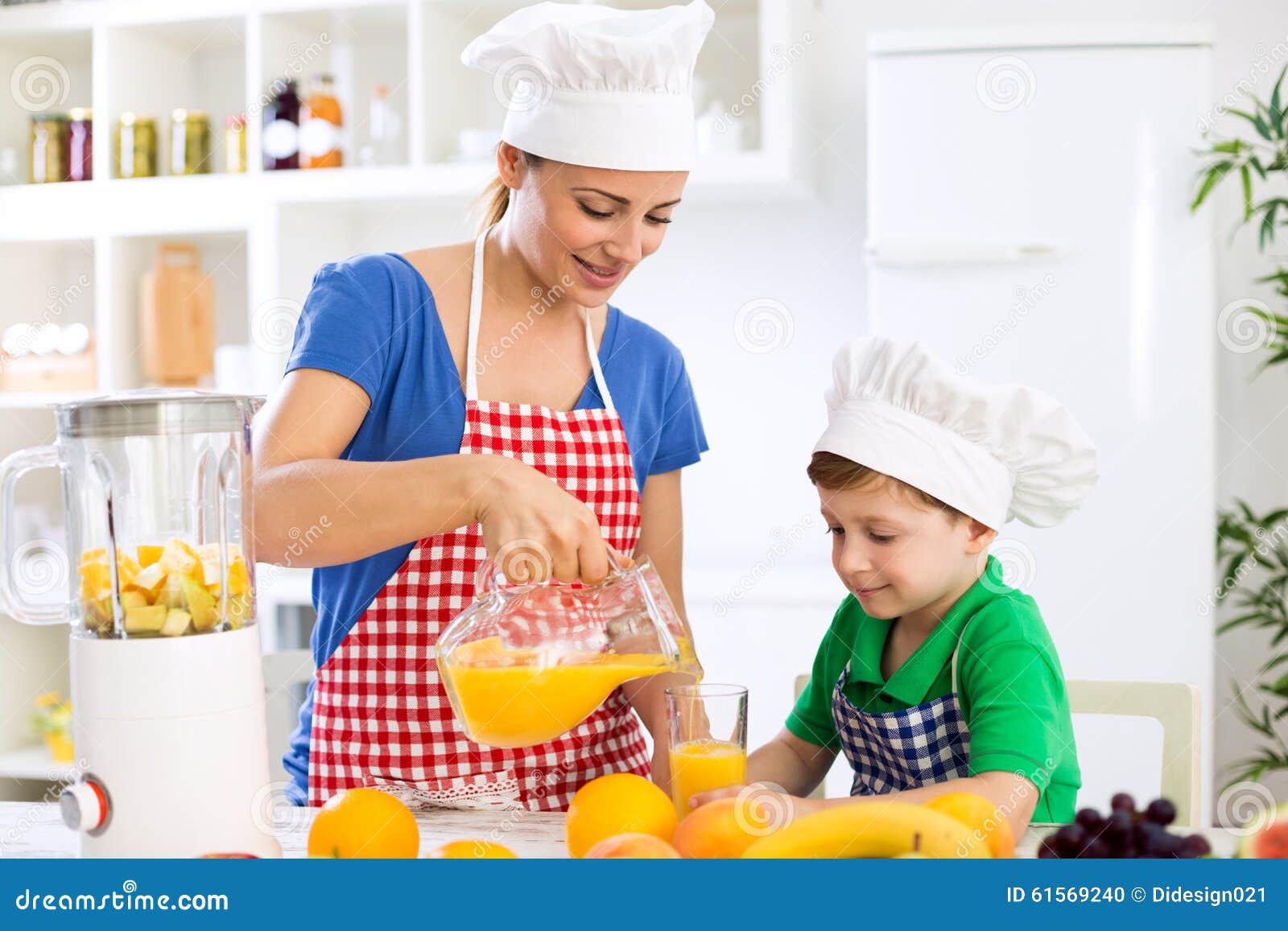 Family Prepare Fresh Orange Juice Stock Photo Image of childhood