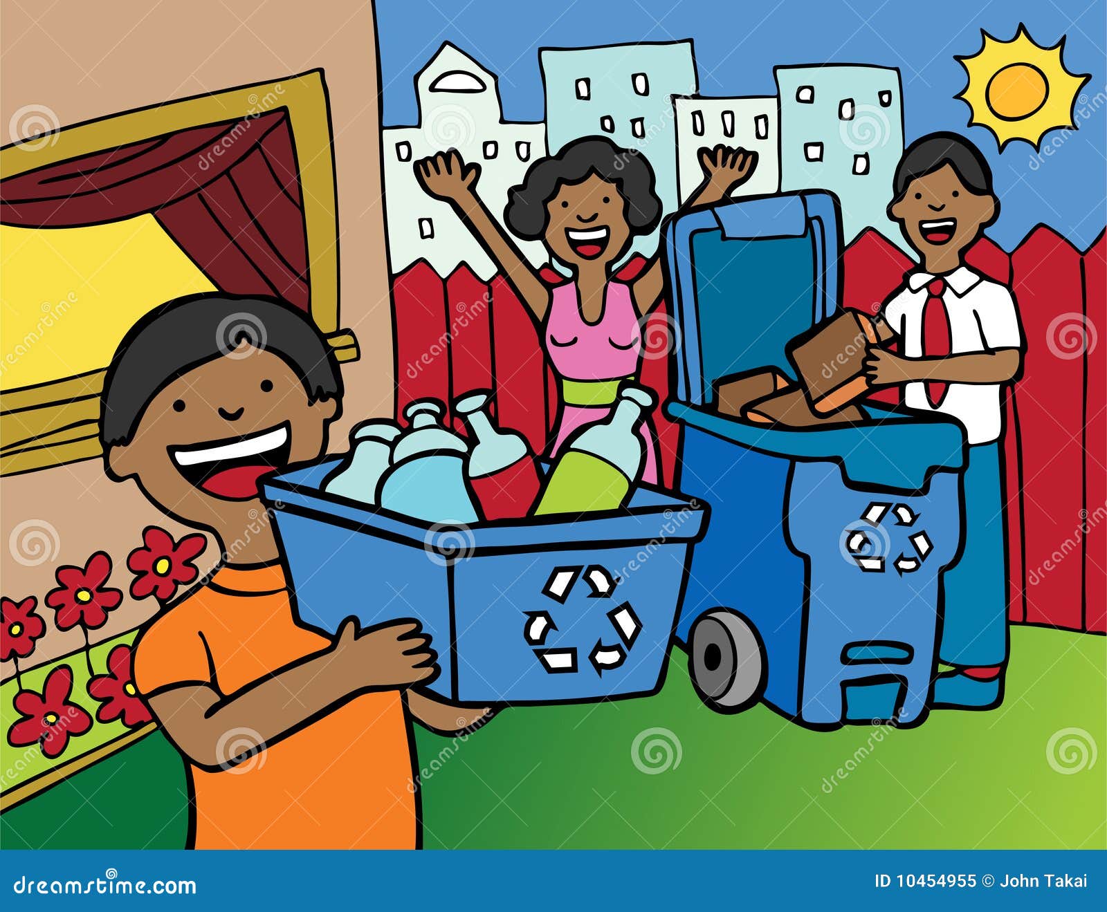 Family Recycling Royalty Free Stock Photo Image 10454955