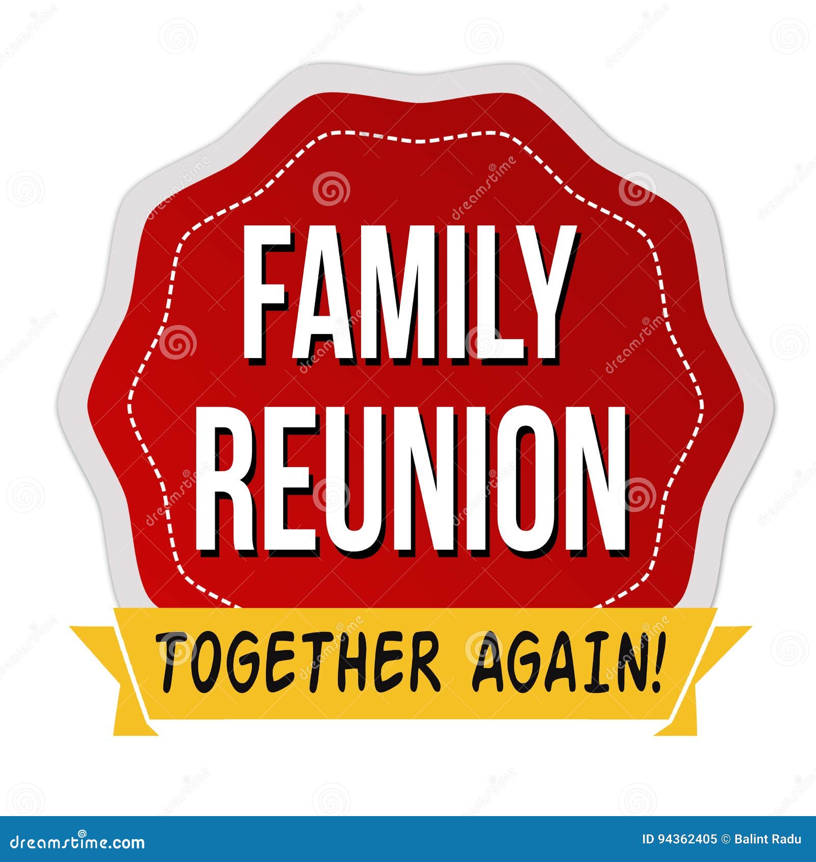 Download Family Reunion Label Or Sticker Stock Vector ...