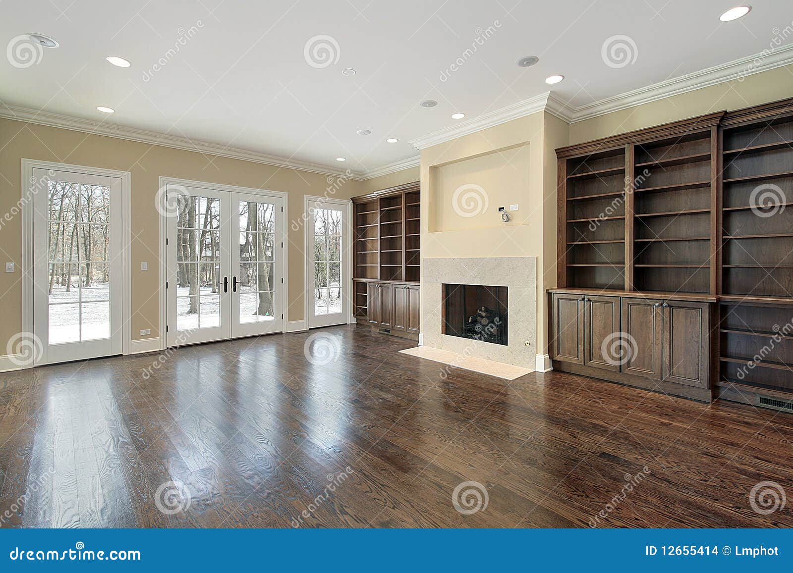  Family  room  with fireplace  stock photo Image of 