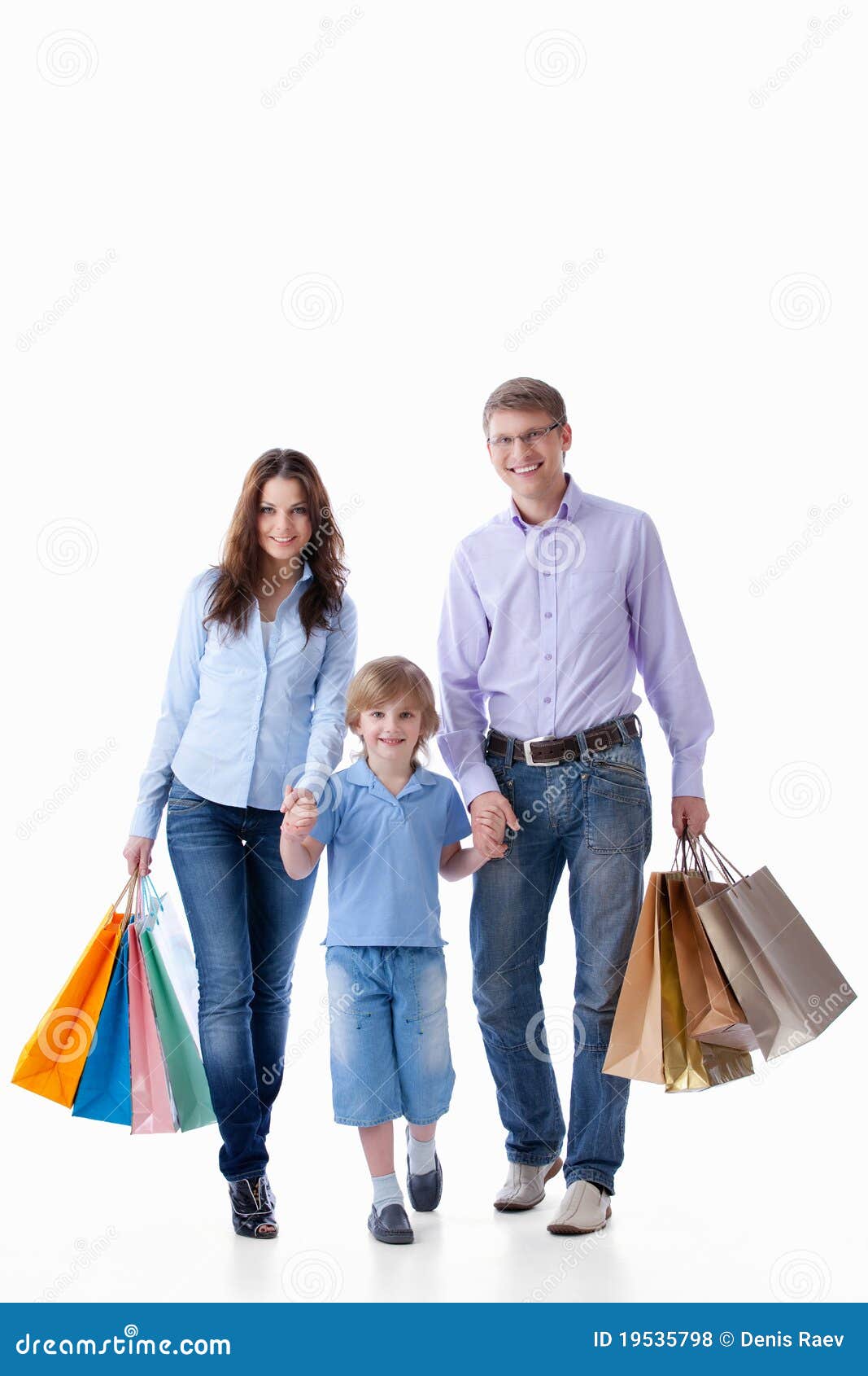 Family shopping stock photo. Image of cute, male, family 19535798