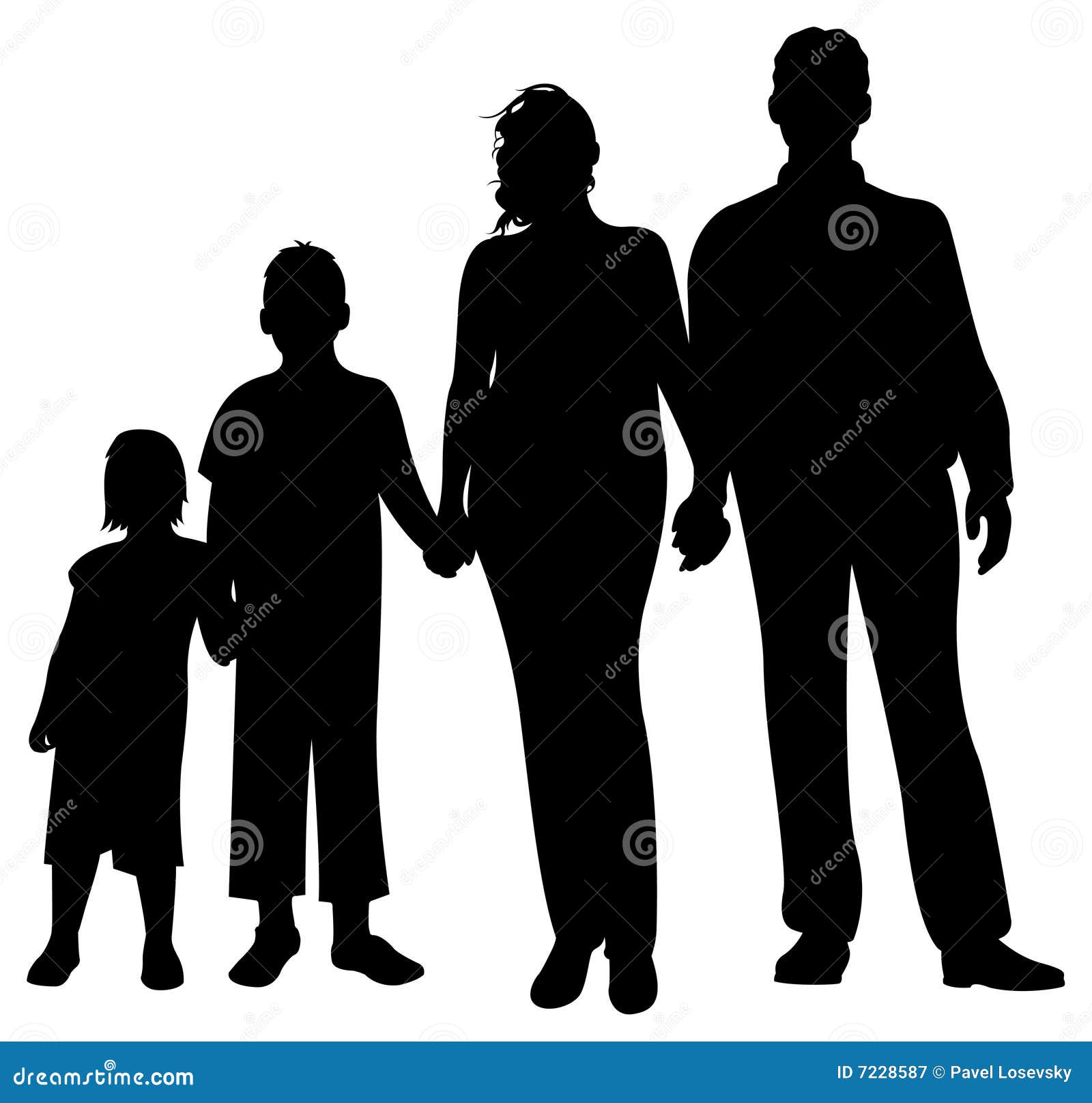 Download Family silhouette vector stock vector. Illustration of ...