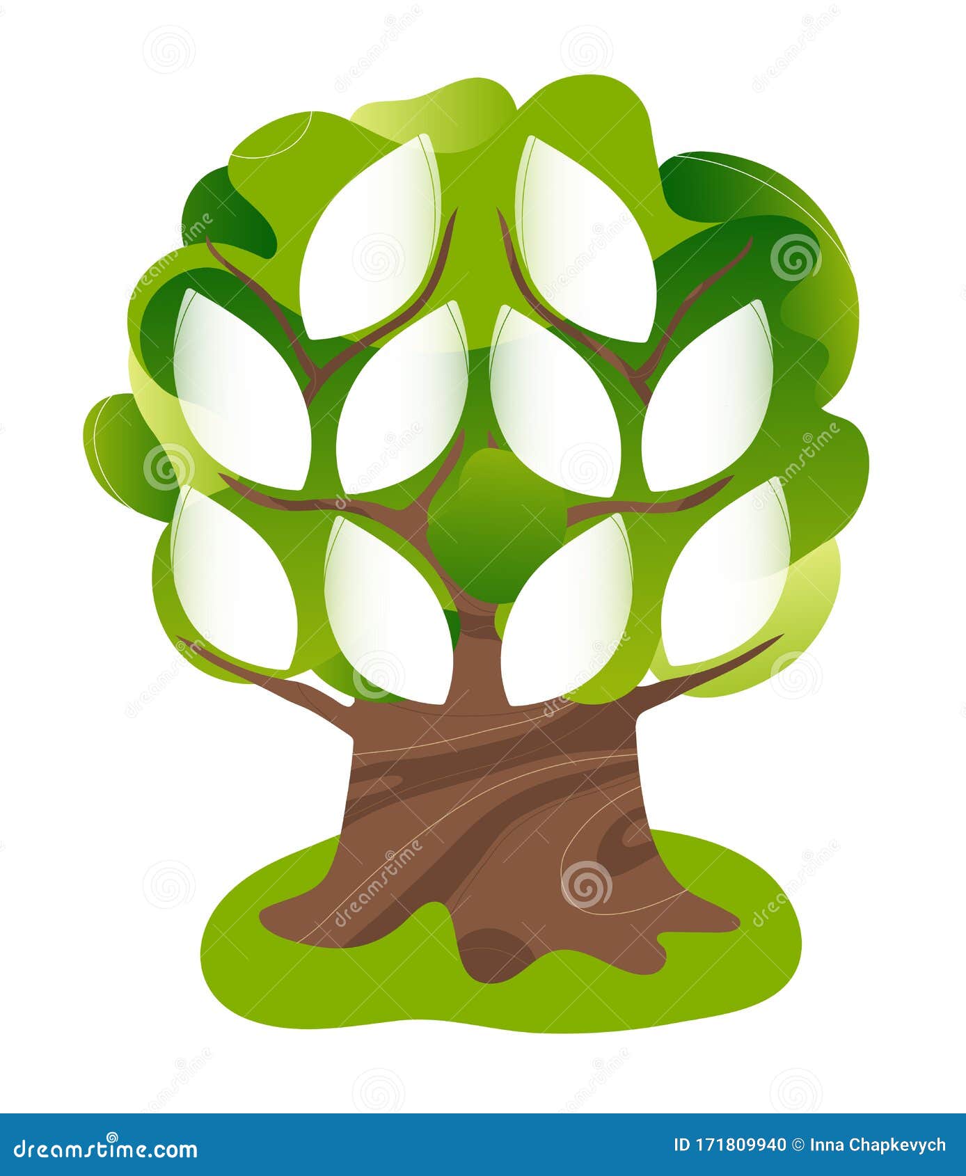 Family Tree with Blank Space for Photo Stock Vector - Illustration of blank,  history: 171809940, image size:1388x1690
